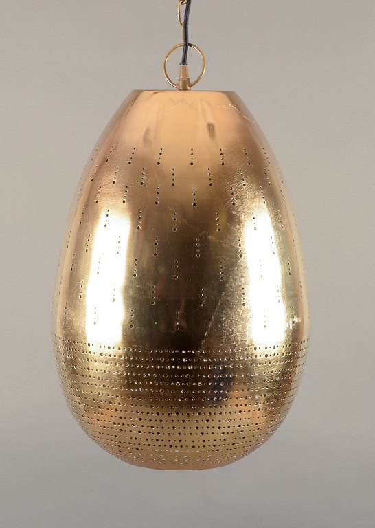 Hedemann, Denmark. Large ceiling lamp in brass.