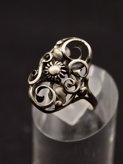 830 silver vintage ring