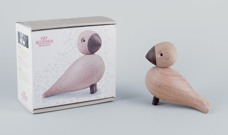 Kay Bojesen. 
‘Alfred’ songbird in beech wood.