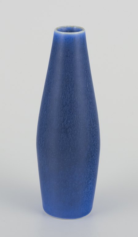 Per Linnemann-Schmidt  for Palshus, Denmark.
Ceramic vase in blue hare fur glaze.