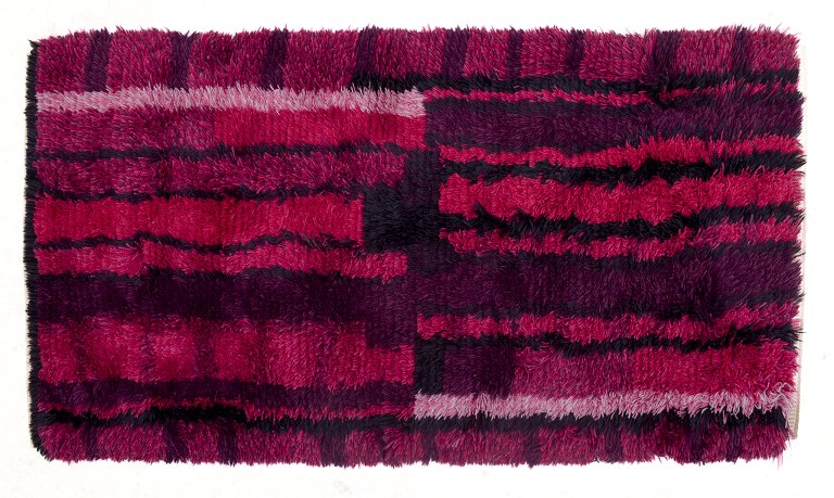 Scandinavian textile designer.
Cotton rya rug.