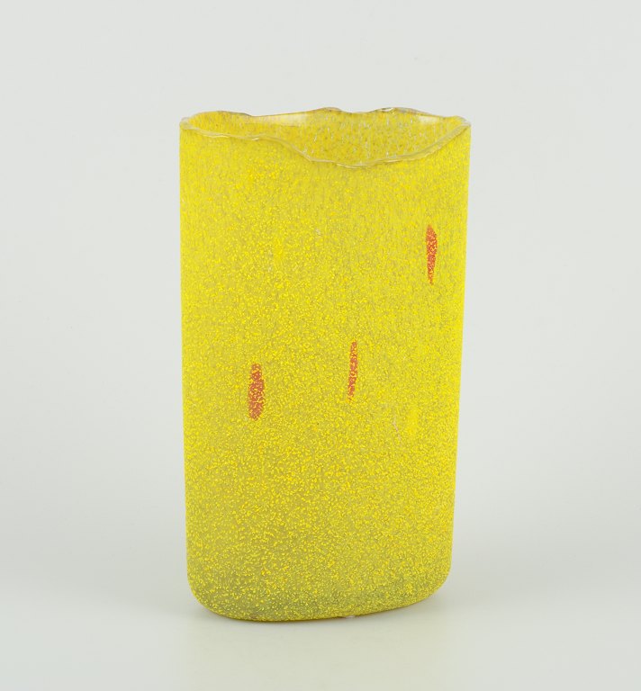 Bertil Vallien for Kosta Boda, Sweden.
Unique vase of yellow art glass.