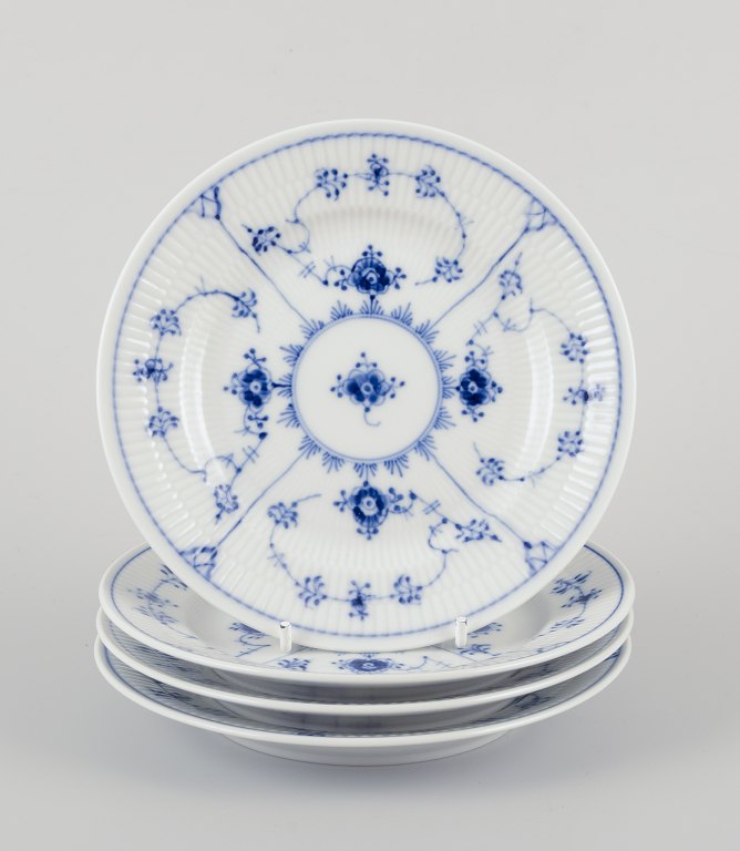 Royal Copenhagen Blue Fluted Plain.
A set of four salad plates.
