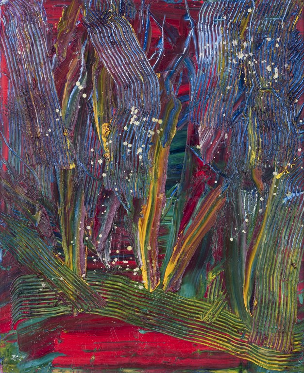 Lars Bertle, listed Swedish painter.
Oil on board.
Abstract composition.