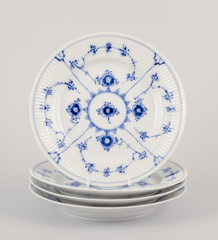 Royal Copenhagen Blue Fluted Plain.
A set of four small lunch plates.