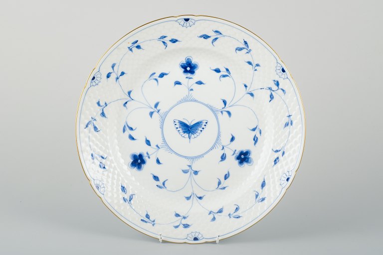 Bing & Grøndahl, Butterfly, hand-painted round platter.