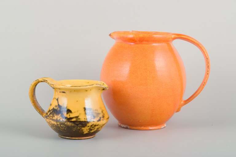 Svend Hammershøi (1873–1948) for Kähler
Two glazed ceramic jugs.