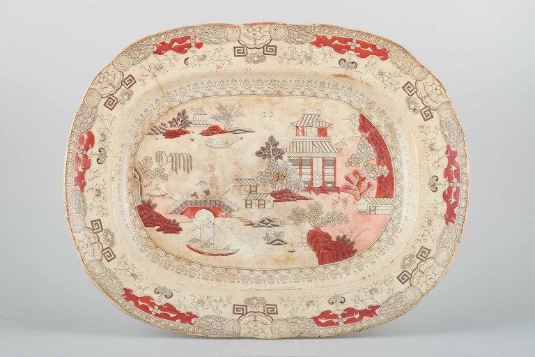 Mason’s, large dish, 19th century.