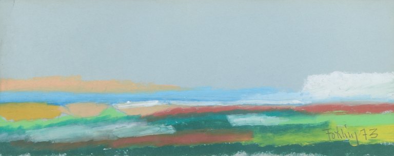 Gunnar Fohlin, Sweden.
Pastel on paper, 1973.