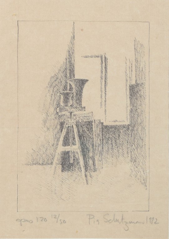 Pia Schutzmann (b. 1952).
Lithograph, 1982.
