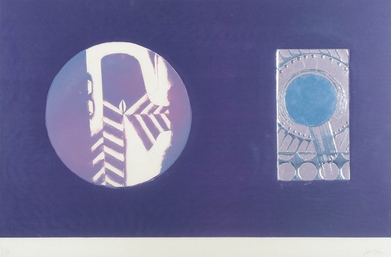Gino Scarpa (1924–2022)
Color lithograph with silver leaf.