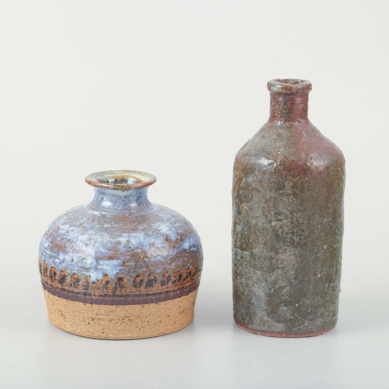 European Studio Potters
Two stoneware vases.