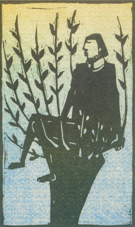 Åke Holm
Woodcut with biblical motif.