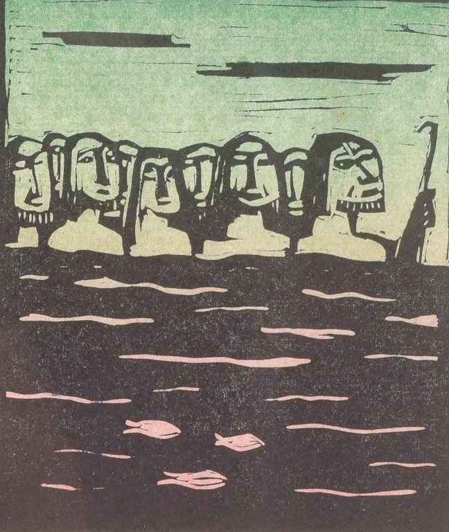 Åke Holm
Woodcut with biblical motif.