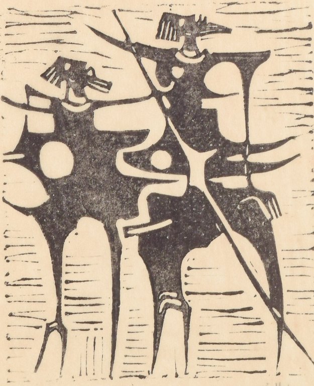 Åke Holm (1900–1980)
Abstract woodcut.