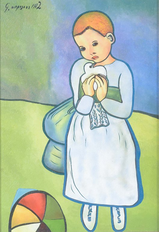 Swedish artist
Oil on canvas.