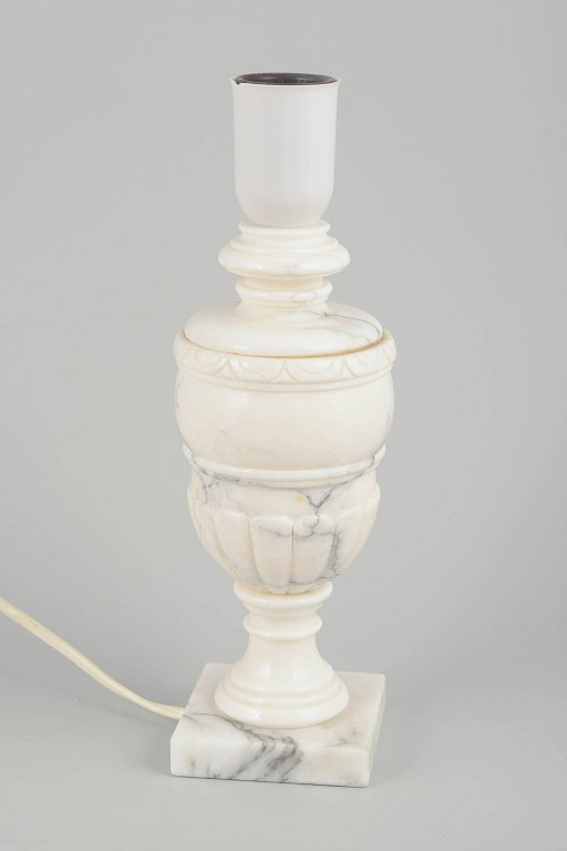 Italian alabaster table lamp, mid-20th century.