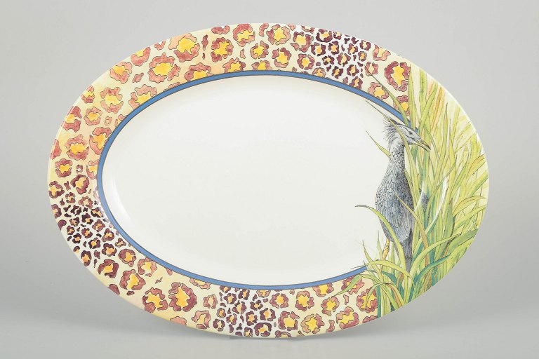 Gien, France“Savane” – Oval serving dish, 1980s.