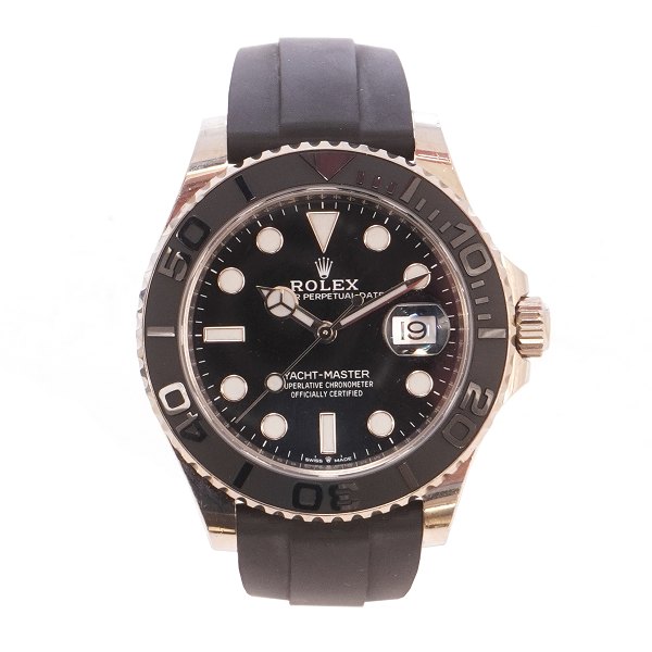 Rolex Yachtmaster 226659 whitegold with Rolex Oysterflex. Sold at AD Knud Pedersen, Aarhus, 01.07.2019. D: 42mm