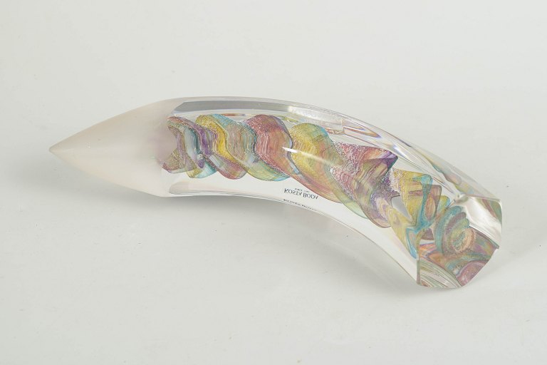 Kjell Engman for Kosta Boda Atelier, glass sculpture.