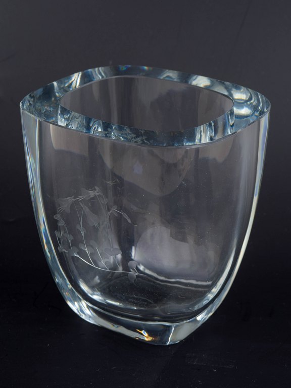 Swedish art glass vase, possibly Orrefors.