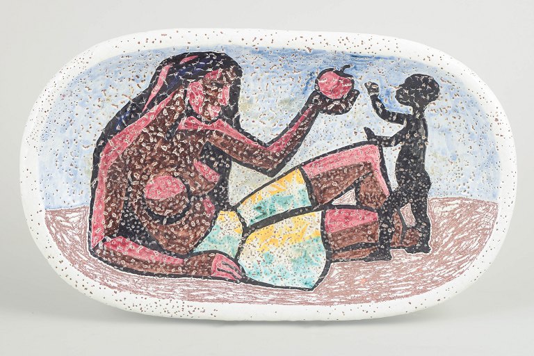 Erik Pløen, monumental unique wall relief.