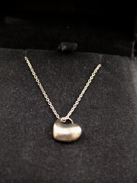 Georg Jensen sterling silver heart and chain