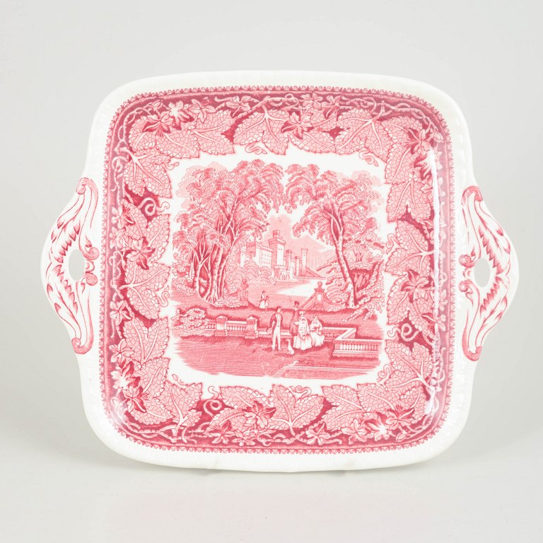 Mason’s, tray with handles.