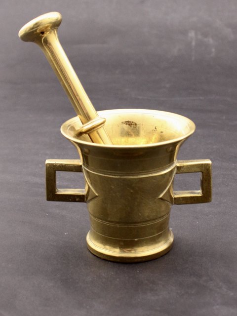 Small brass mortar