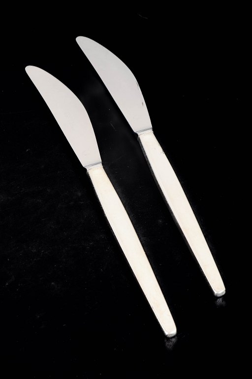 Georg Jensen, two lunch knives, Cypress.