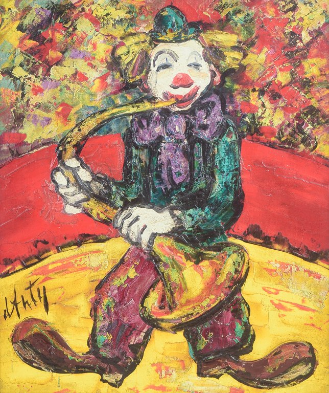 Henry d’Anty, oil on canvas, listed French painter.