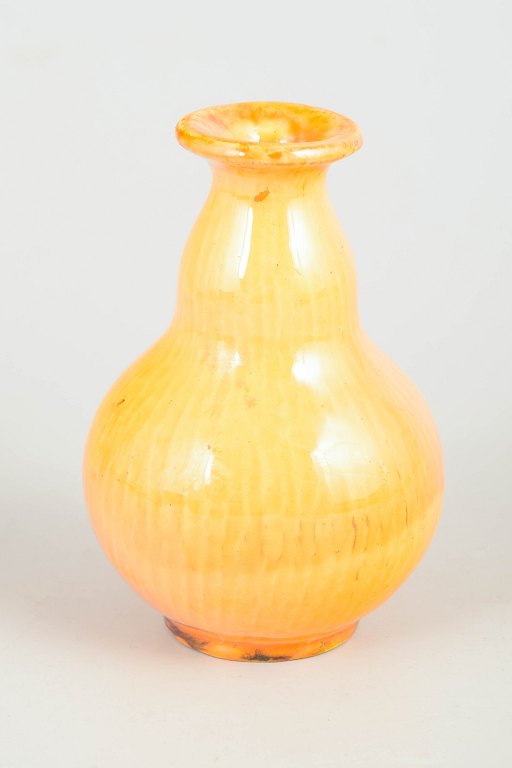 Svend Hammershøi for Kähler, yellow glazed vase.