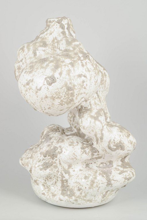 Christina Muff, Danish contemporary ceramicist (b. 1971). Large hand modeled, organic shaped, stoneware vessel.