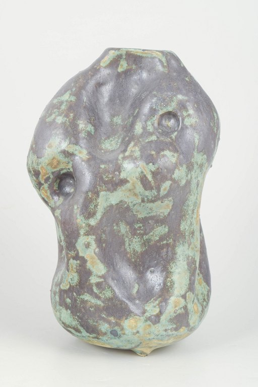 Christina Muff, Danish contemporary ceramicist (b. 1971). Large hand modeled, organic shaped, vessel.