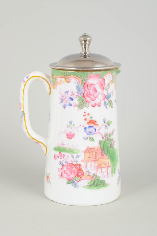 Royal Doulton "Temple" pitcher with lid.