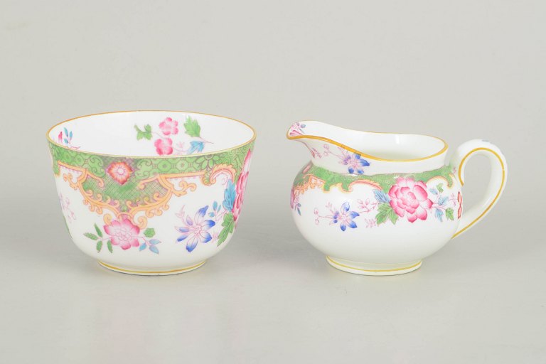 Royal Doulton Temple series creamer and sugar bowl.