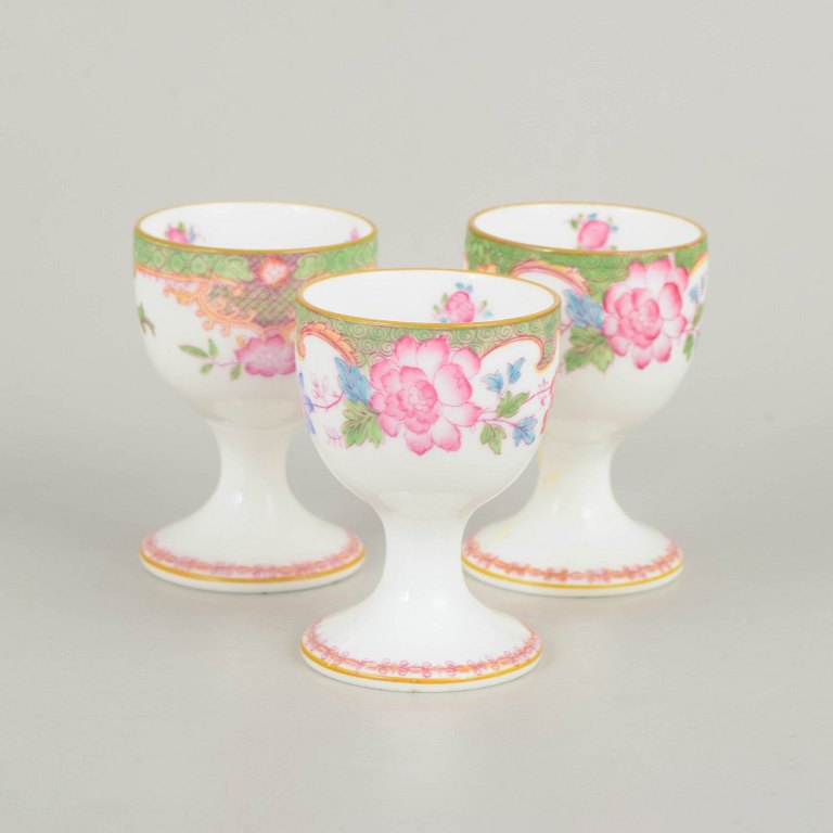 Royal Doulton Temple series set of three egg cups.