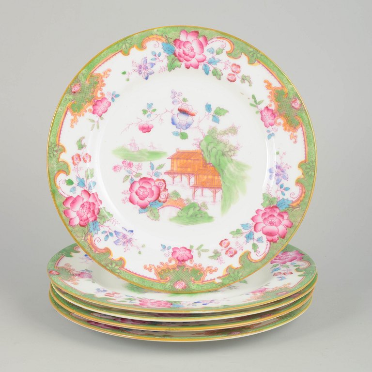 Royal Doulton Temple series set of five salad plates.