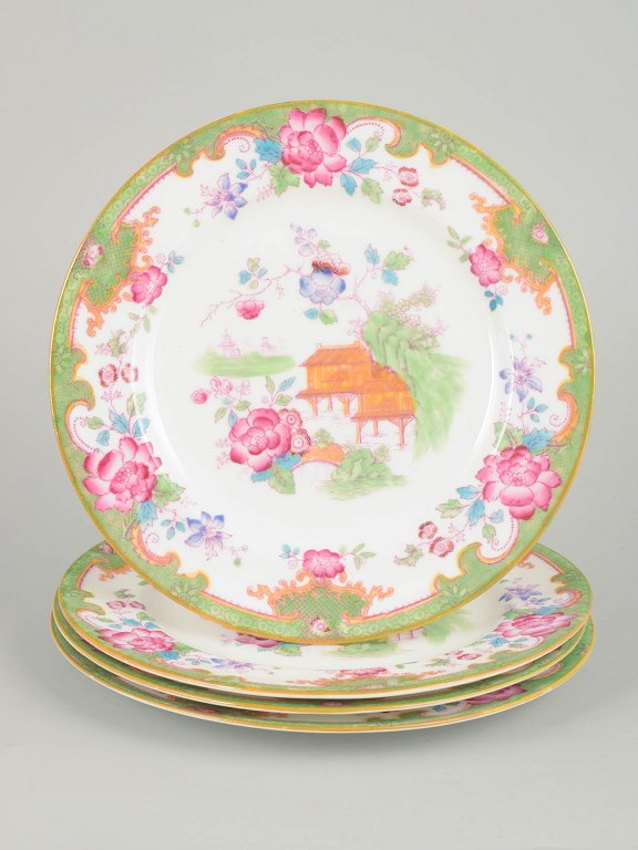 Royal Doulton Temple series set of four salad plates.
