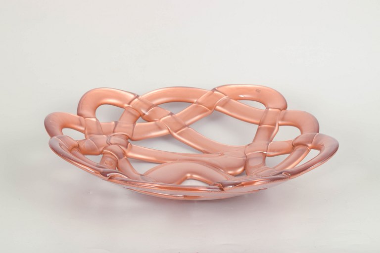Anna Ehrner for Kosta Boda, woven form bowl.