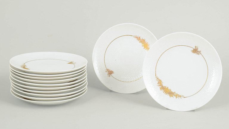 Bjørn Wiinblad for Rosenthal, set of twelve cake plates.