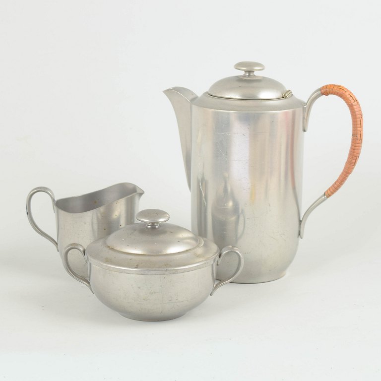 Just Andersen, coffee set in pewter.