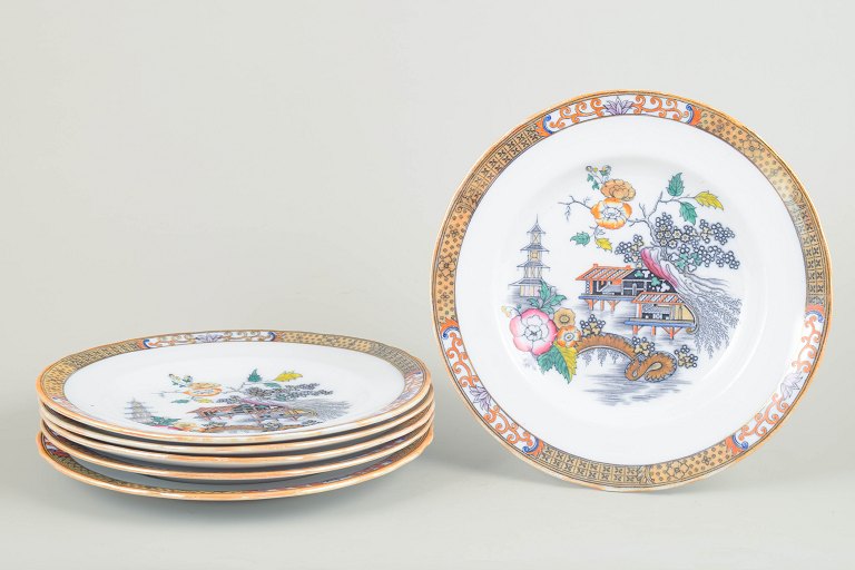 Rörstrand Japan series, set of six dinner plates.