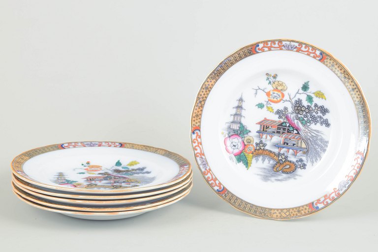 Rörstrand Japan series, set of six dinner plates.