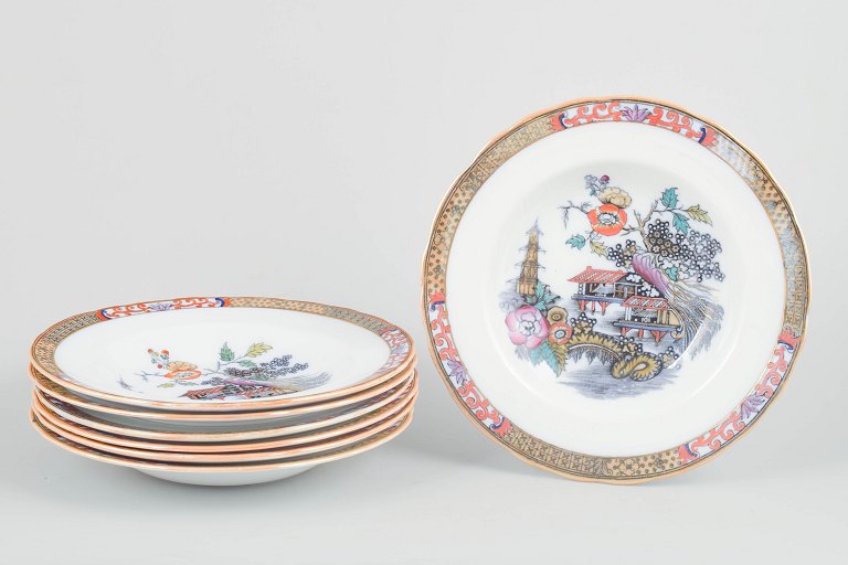Rörstrand Japan series, set of seven deep plates.