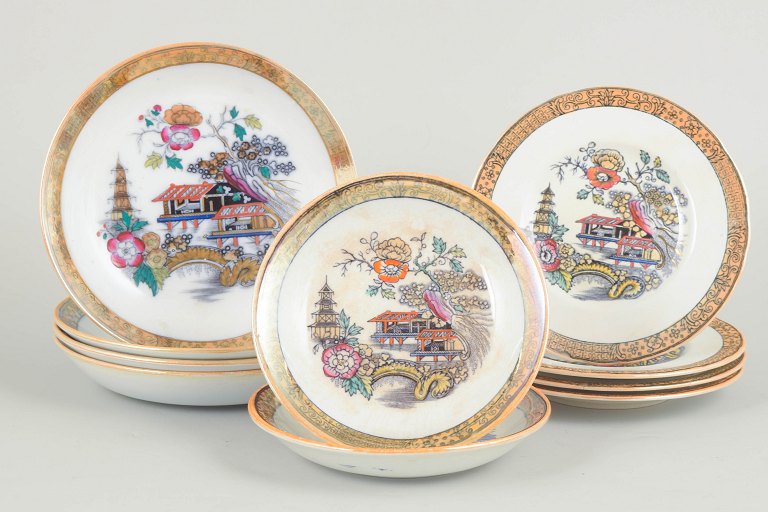 Rörstrand Japan series, set of ten flat and deep dishes.