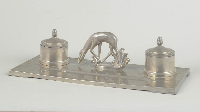 Carl Einar Borgström for Ystad Tenn, pewter ink well.