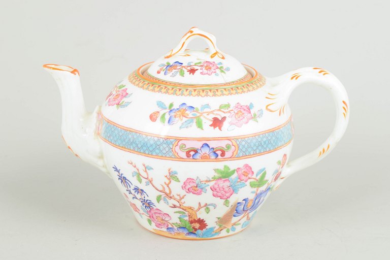 Cauldon China England, porcelain teapot.