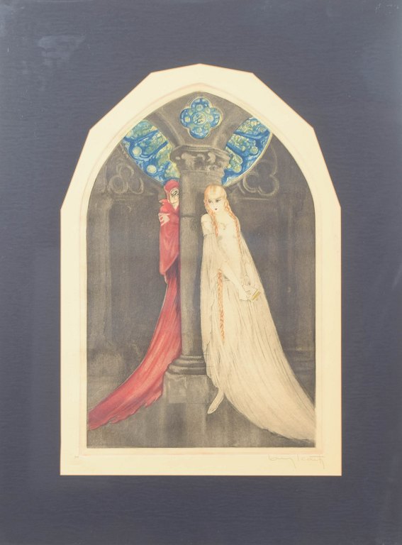 Louis Icart, etching, listed French visual artist.