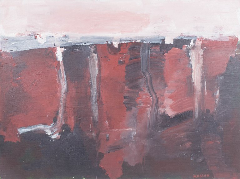 Göran Nilsson, abstract composition, listed Swedish artist.